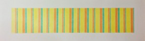 Stripes Color pencil on paper, July 2014